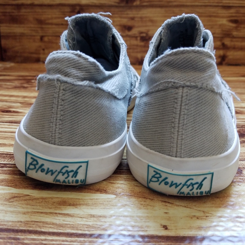 Blowfish Malibu Marley Slip On Canvas Sneakers Gray Green 9.5 - Picture 7 of 12